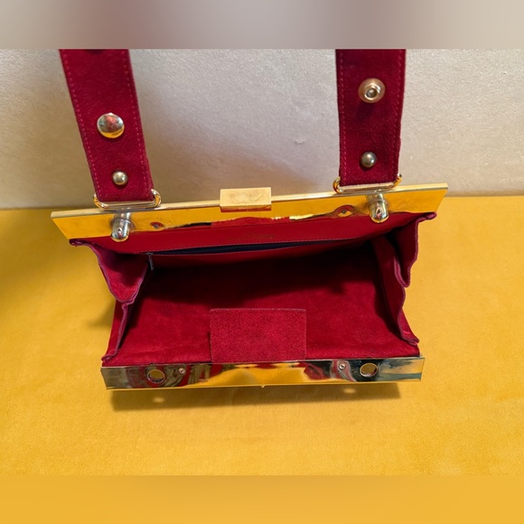 Vintage Magda Makkay Suede Shoulder Bag Very Rare! - Picture 6 of 12